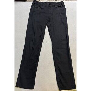 PrAna Black Slim Fit Straight Leg Pants Size 32x32 Hiking Outdoors Jeans